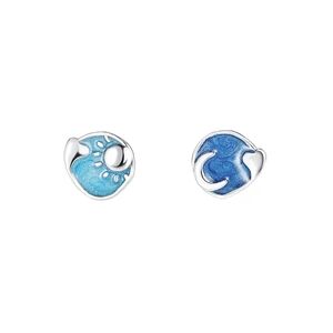Kids Swim Blue Wave Earrings
